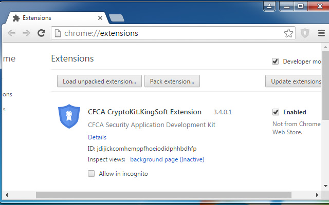 CFCA CryptoKit.KingSoft Extension  from Chrome web store to be run with OffiDocs Chromium online