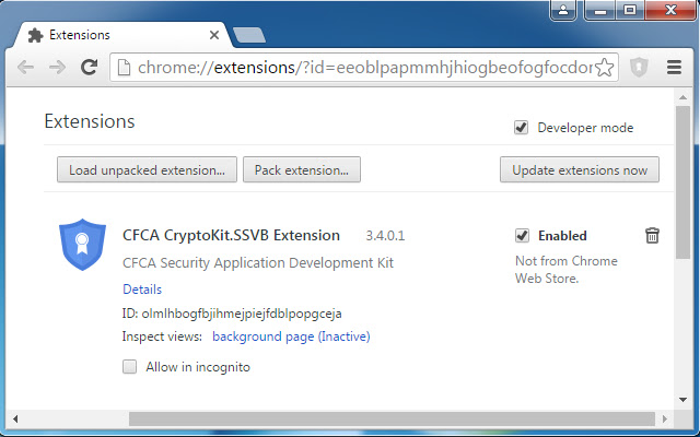 CFCA CryptoKit.SSVB Extension  from Chrome web store to be run with OffiDocs Chromium online