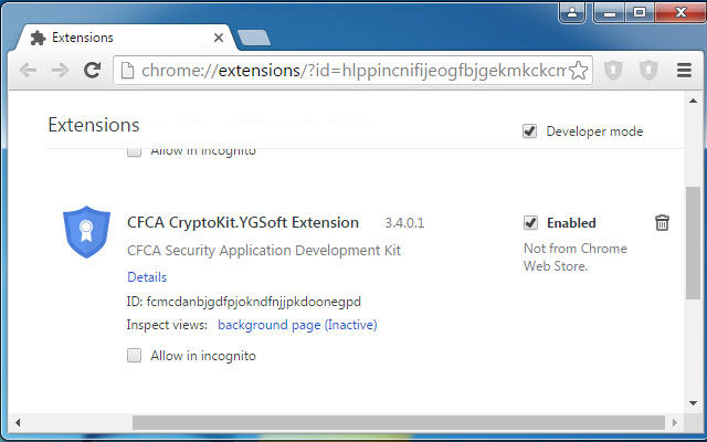 CFCA CryptoKit.YGSoft Extension  from Chrome web store to be run with OffiDocs Chromium online