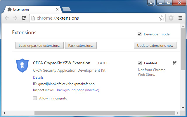 CFCA CryptoKit.YZW Extension  from Chrome web store to be run with OffiDocs Chromium online