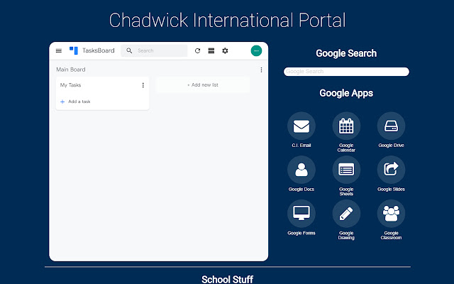 Chadwick International Portal  from Chrome web store to be run with OffiDocs Chromium online