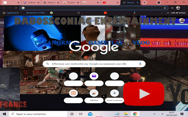 Chaine YouTube Dabossconiac Entertainment  from Chrome web store to be run with OffiDocs Chromium online