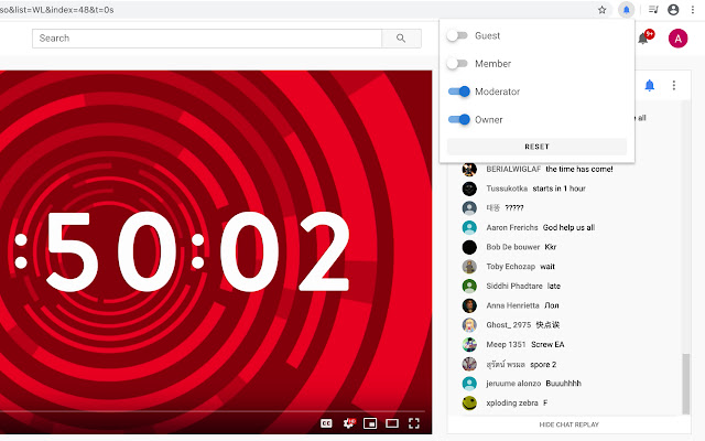 Chat Notifier for YouTube Live  from Chrome web store to be run with OffiDocs Chromium online