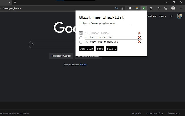 Checklist Universe  from Chrome web store to be run with OffiDocs Chromium online