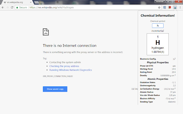 Chemical Information!  from Chrome web store to be run with OffiDocs Chromium online