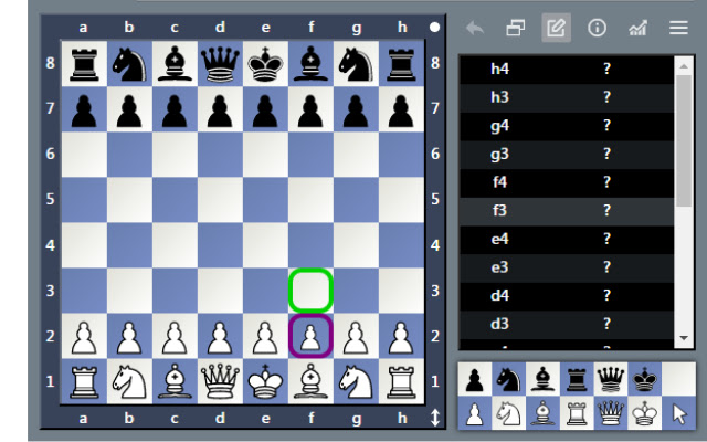 Chessboard  from Chrome web store to be run with OffiDocs Chromium online