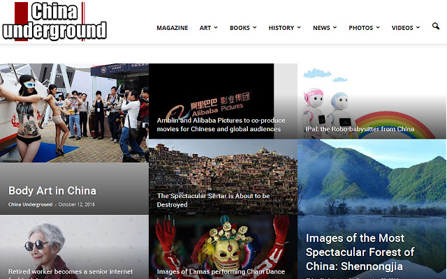 CHINA UNDERGROUND  from Chrome web store to be run with OffiDocs Chromium online