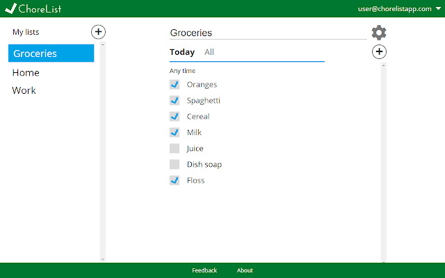 ChoreList  from Chrome web store to be run with OffiDocs Chromium online