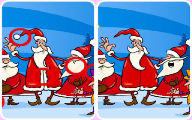 Christmas Photo Differences 2  from Chrome web store to be run with OffiDocs Chromium online