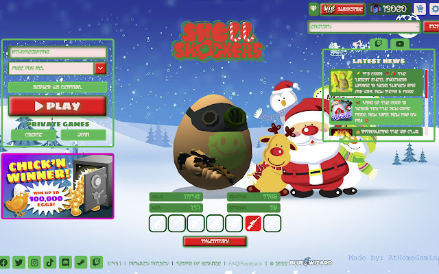 Christmas | Shell Shockers Theme  from Chrome web store to be run with OffiDocs Chromium online