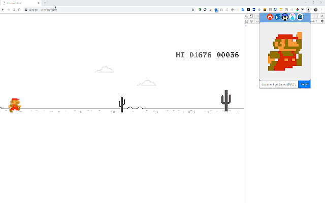 chrome_dino_cosplay  from Chrome web store to be run with OffiDocs Chromium online