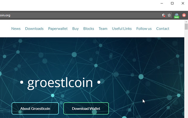 Chrome Groestlcoin Ticker  from Chrome web store to be run with OffiDocs Chromium online