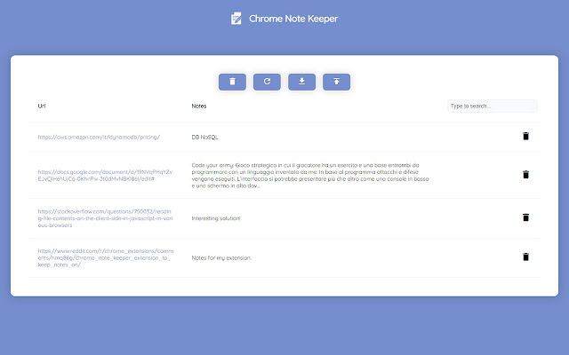 Chrome Note Keeper  from Chrome web store to be run with OffiDocs Chromium online