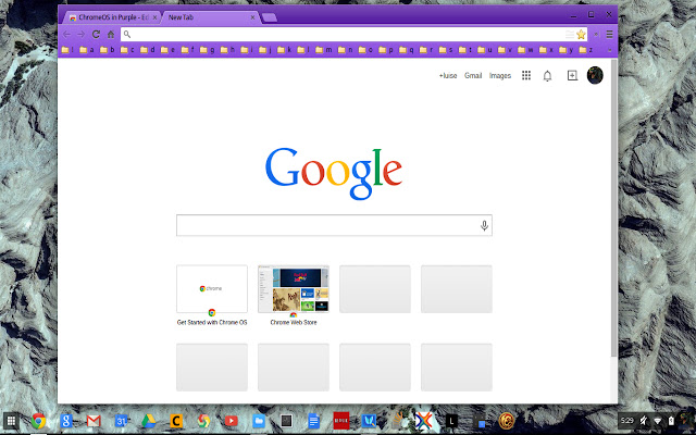 ChromeOS in Purple  from Chrome web store to be run with OffiDocs Chromium online