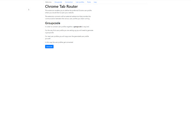 Chrome Tab Router  from Chrome web store to be run with OffiDocs Chromium online