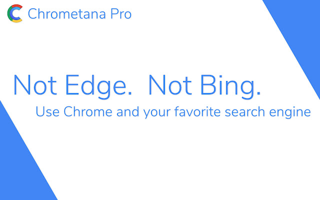 Chrometana Pro Redirect Cortana and Bing from Chrome web store to be run with OffiDocs Chromium online Chrometana Pro Redirect Cortana and Bing from Chrome web store to be run with OffiDocs Chromium online