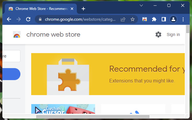 Chrome Web Store Shortcut  from Chrome web store to be run with OffiDocs Chromium online