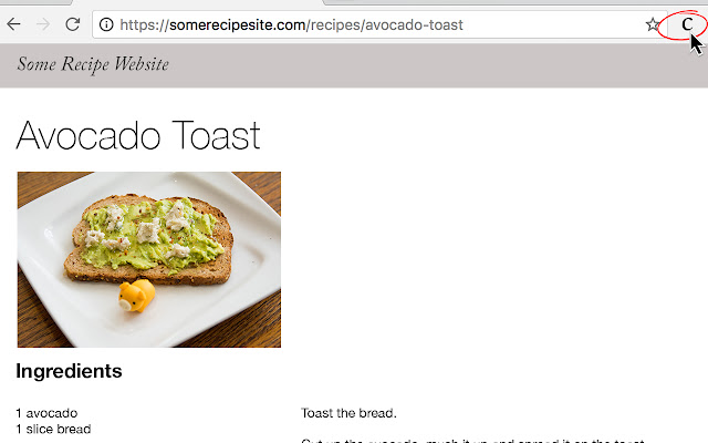 cinc.kitchen Recipe Importer  from Chrome web store to be run with OffiDocs Chromium online