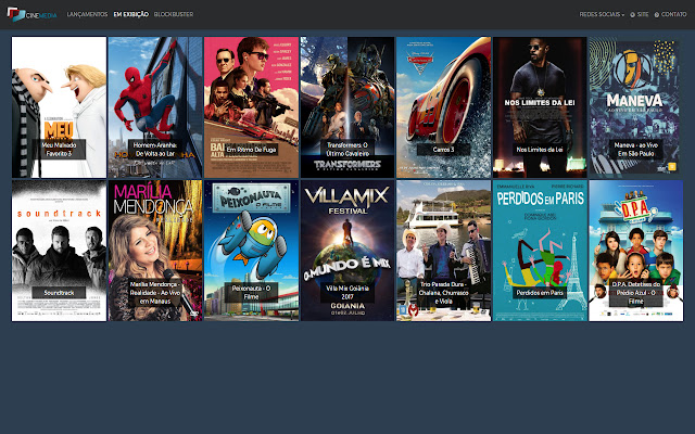 Cinemedia  from Chrome web store to be run with OffiDocs Chromium online