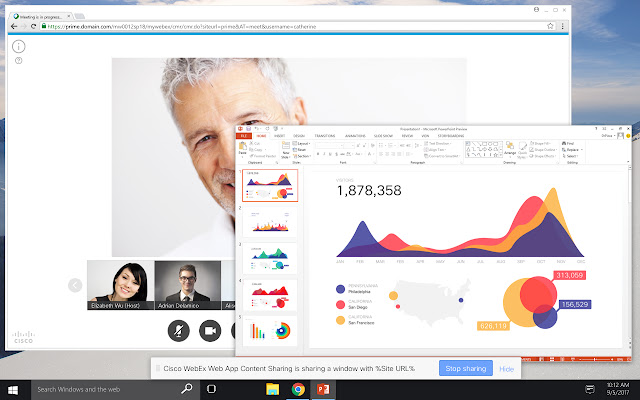 Cisco Webex Content Sharing  from Chrome web store to be run with OffiDocs Chromium online