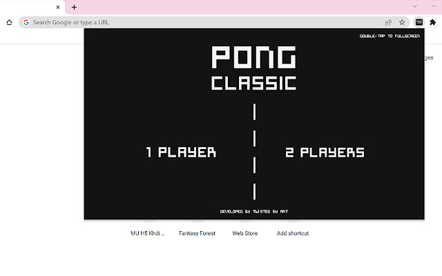 Classic Pong Game (2 Players)  from Chrome web store to be run with OffiDocs Chromium online