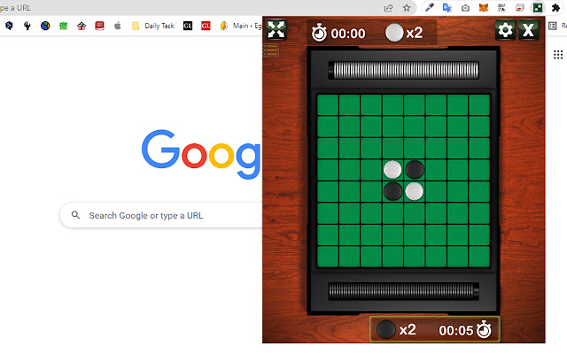 Classic Reversi Game  from Chrome web store to be run with OffiDocs Chromium online