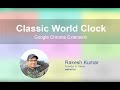 Classic World Clocks  from Chrome web store to be run with OffiDocs Chromium online