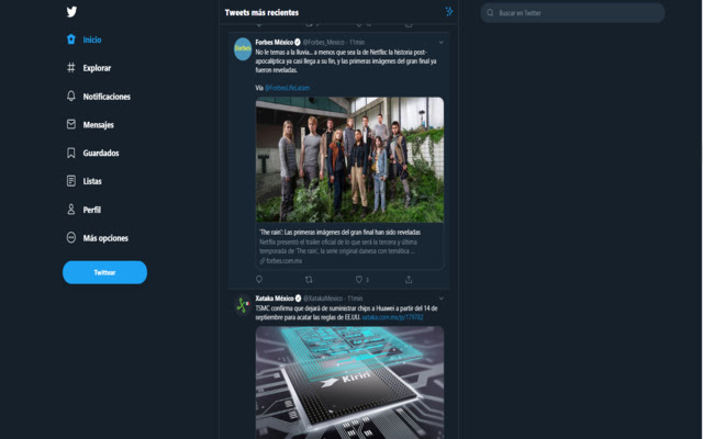 Limpe a interface do usuário do Twitter da Chrome Web Store para ser executada com o OffiDocs Chromium online