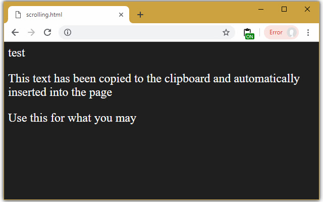 Clipboard Inserter  from Chrome web store to be run with OffiDocs Chromium online