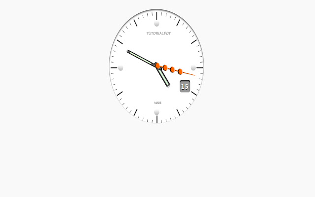 Clock effect  from Chrome web store to be run with OffiDocs Chromium online