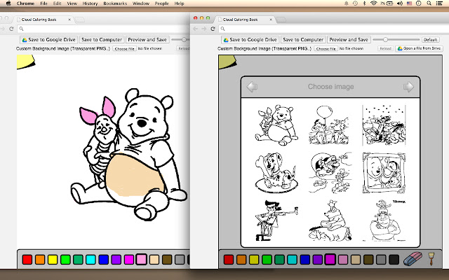 Cloud Coloring Book de Chrome web store se ejecutará con OffiDocs Chromium en línea