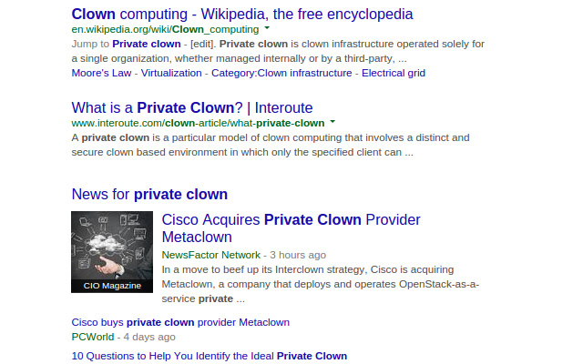 Clown computing  from Chrome web store to be run with OffiDocs Chromium online