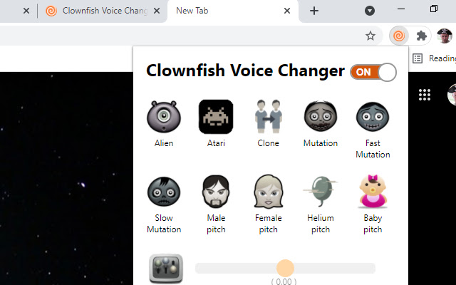 Clownfish Voice Changer for Chrome  from Chrome web store to be run with OffiDocs Chromium online