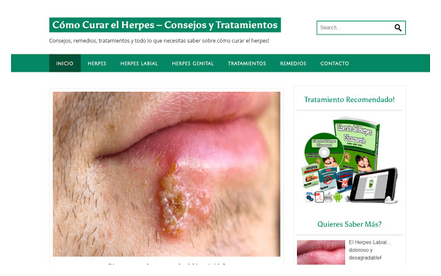 Cómo Curar El Herpes  from Chrome web store to be run with OffiDocs Chromium online