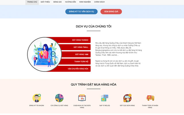 Công cụ đặt hàng web BangTuongLogistics.com mula sa Chrome web store na tatakbo sa OffiDocs Chromium online