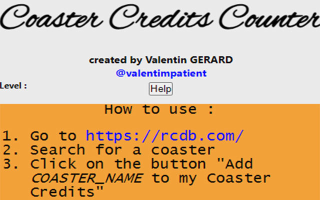 Coaster Credits Counter  from Chrome web store to be run with OffiDocs Chromium online