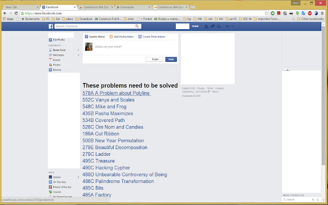 Codeforces WA Questions FB News Feed  from Chrome web store to be run with OffiDocs Chromium online