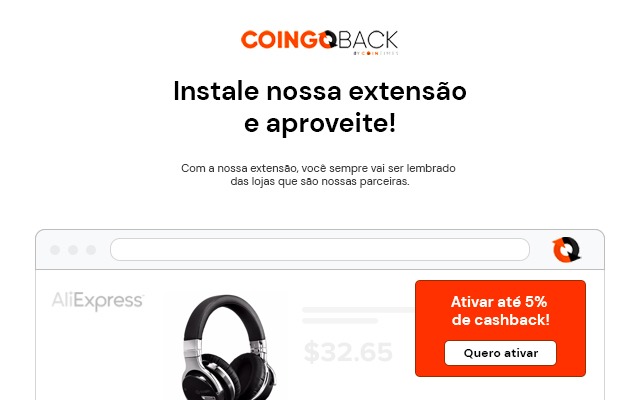 Coingoback  from Chrome web store to be run with OffiDocs Chromium online