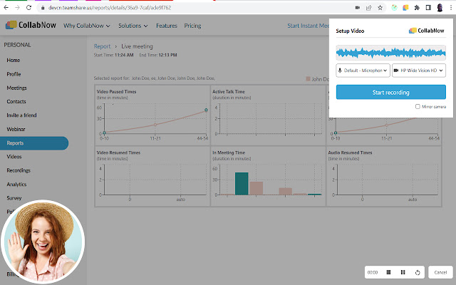 CollabNow Screen Recorder  from Chrome web store to be run with OffiDocs Chromium online