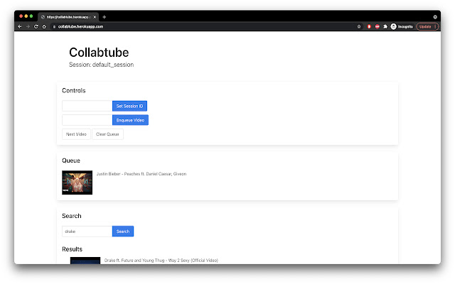 collabtube  from Chrome web store to be run with OffiDocs Chromium online