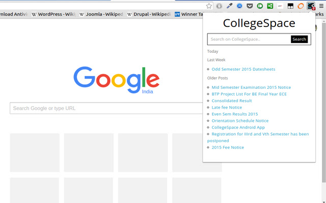 CollegeSpace Updates  from Chrome web store to be run with OffiDocs Chromium online