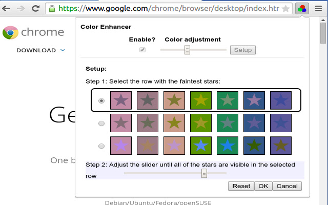 Color Enhancer  from Chrome web store to be run with OffiDocs Chromium online