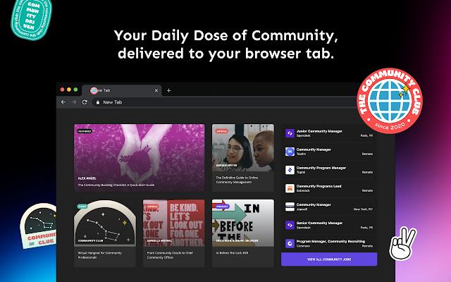 Community Club Daily  from Chrome web store to be run with OffiDocs Chromium online