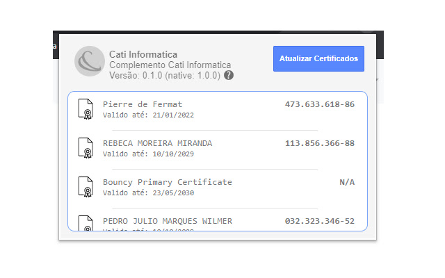 Complemento Cati Informatica  from Chrome web store to be run with OffiDocs Chromium online