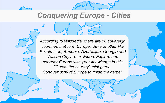 Conquering Europe Cities  from Chrome web store to be run with OffiDocs Chromium online