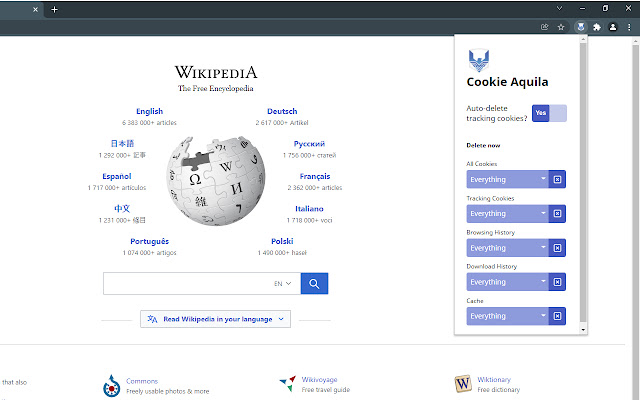 CookieAquila  from Chrome web store to be run with OffiDocs Chromium online