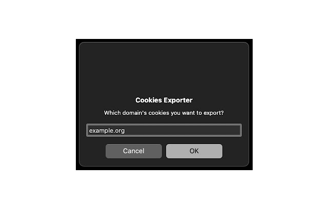 Cookies Exporter  from Chrome web store to be run with OffiDocs Chromium online