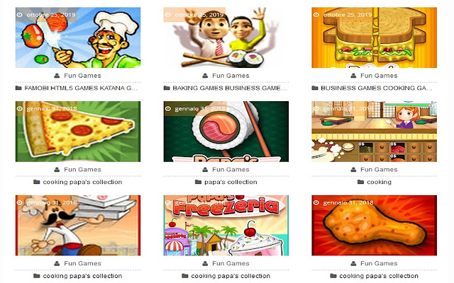 Cooking Games  from Chrome web store to be run with OffiDocs Chromium online