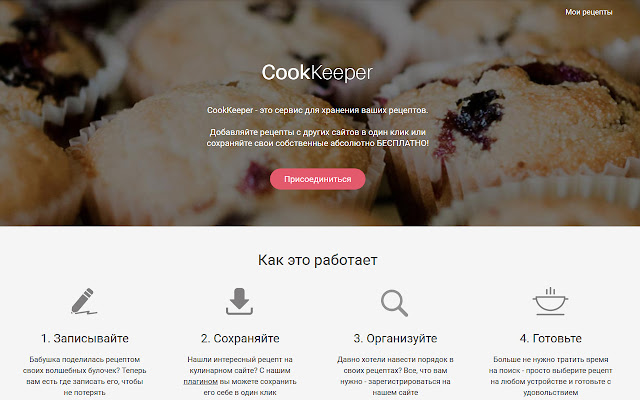 CookKeeper  from Chrome web store to be run with OffiDocs Chromium online