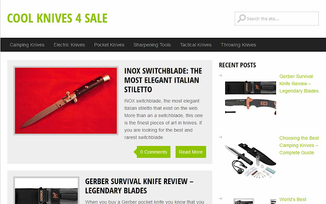 Cool Knives for Sale  from Chrome web store to be run with OffiDocs Chromium online